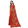 Printed Daily Wear Georgette Saree - RED