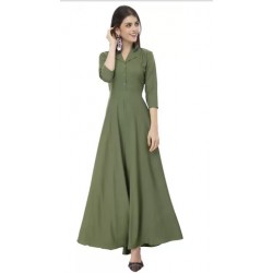 Women Maxi Dress - GREEN