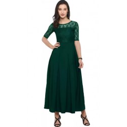 Women Maxi Green Dress