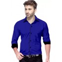 Men Casual Shirt - ROYAL BLUE