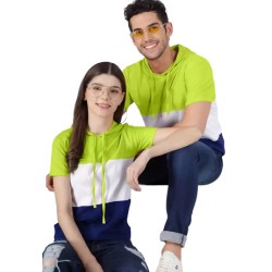 Couple Round Neck T-Shirt - YELLOW