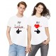 Couple Round Neck Black T-Shirt