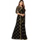 Printed Daily Wear Chiffon Saree  (Black)