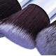 URBANMAC  Makeup Brushes Set (10pcs, Black/Silver)