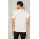 Solid Men Round Neck White T-Shirt