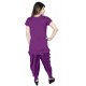 Women  Purple Top & Pyjama Set