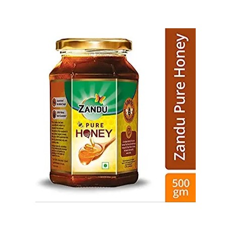 Zandu Pure Honey with Cinnamon, Green Tea and Lemon- 500g