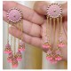 Party Wear jhumka - Pink
