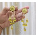 Party Wear jhumka - Yellow