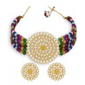 Alloy Gold Plated Necklace Set - Multicolor