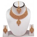 Alloy Gold Plated Jewel Set - Gold