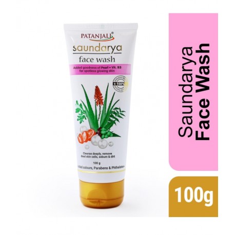 Patanjali Saundarya Face Wash-100g