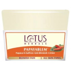 LOTUS Papayablem papaya-N-saffron Anti-Blemish Crème, Cream,  50 g