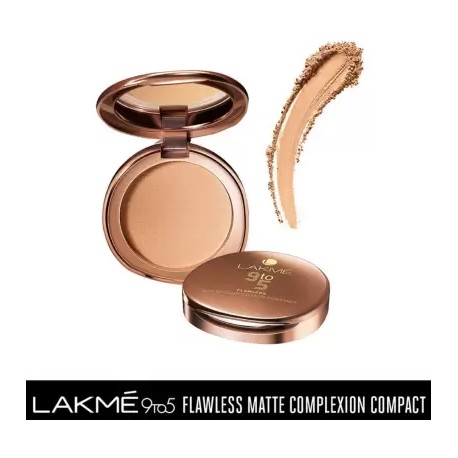 Lakmé 9 to 5 Flawless Matte Complexion Compact, Melon, 8g