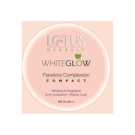 LOTUS Herbals WhiteGlow Flawless Complexion Compact, Ivory, 10g