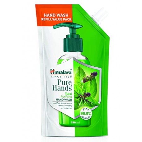 Himalaya Pure Hands Purifying Tulsi Hand Wash - 750 ml Refill